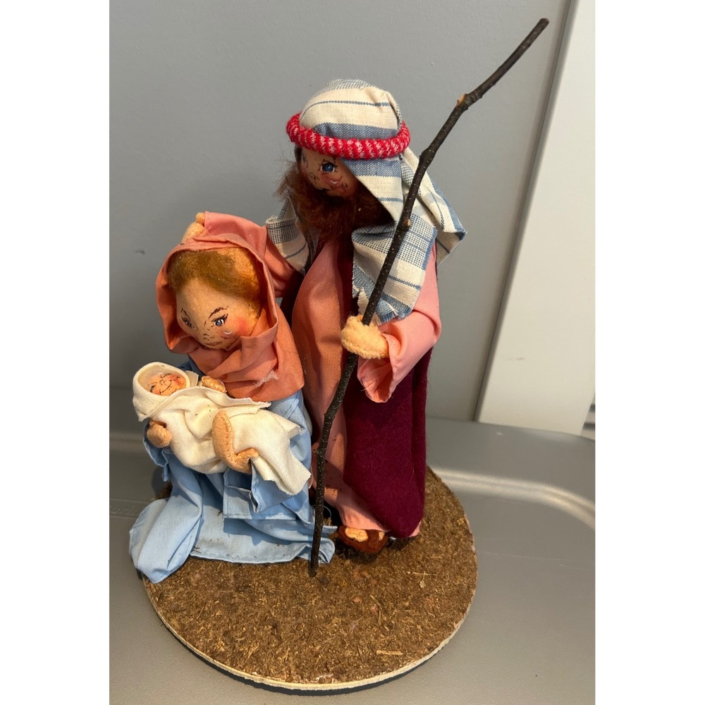 RARE VINTAGE ANNALEE COLLECTOR'S
SERIES 1990‎ NATIVITY DOLLS #4131